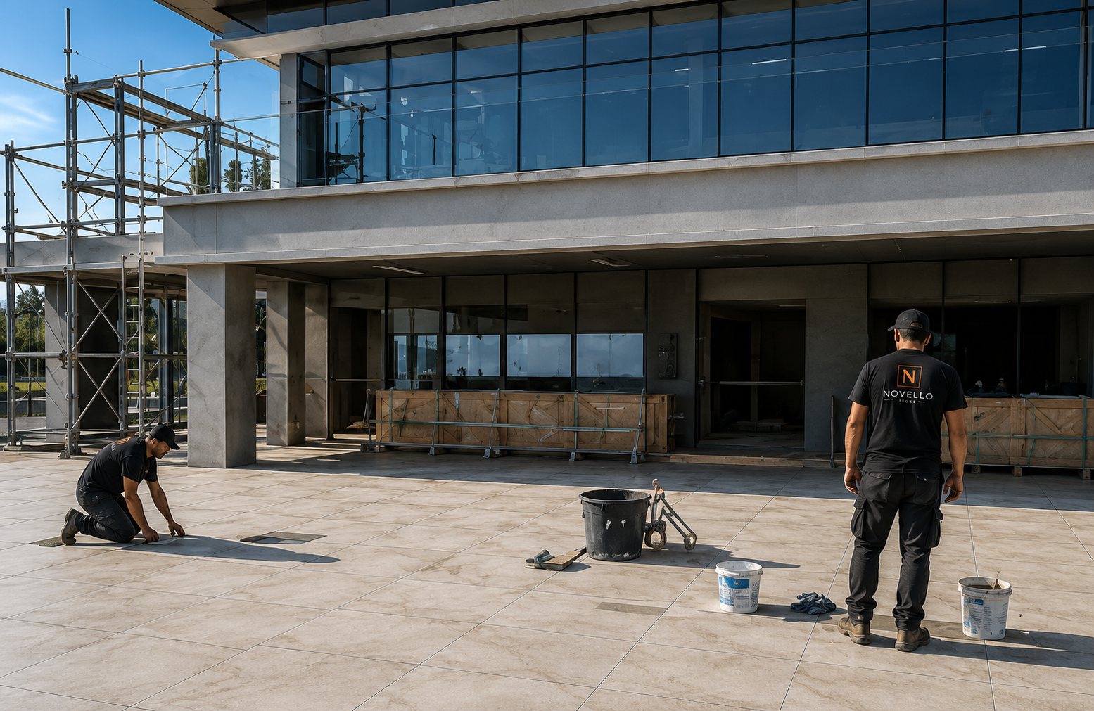 Commercial tiling project